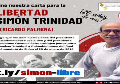Firme la Carta Abierta para el Retorno de Ricardo Palmera (Simón Trinidad) a Colombia en Apoyo a la Paz Total